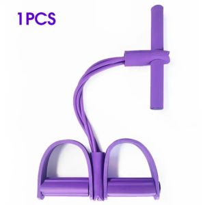 YUOO Yoga 4 Legged Pedal Puller Sit Up Elastic Pull Rope Gym Fitness Equipment Yoga Home Workout