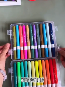 Acrylic Marker Pen Large Capacity Square Box Set Coloring Set Acrylic Paint Painting Art Supplies