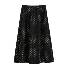 PIAOYA | High Waisted Slimming Vintage A-Line Skirt