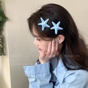 【♡Lovely girls house♡】Beautiful Simulation Shell Starfish Cute Hairpin Hair Clips Hair Accessory