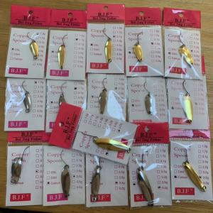 BJF Lure Set Multi-Weighted Iron Plate Shiner Trout Fishing Lures Bright Spots Composite Bright Spots Seed Bright Spots