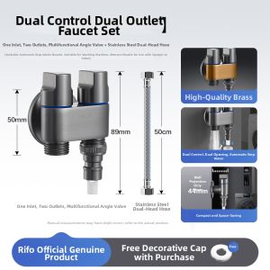RIIFO | Dual Outlet High-Pressure Shower Sprayer