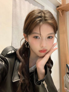 Korean Style Flash Zircon Hollow Pentagram Hoop Earrings Women Luxury Sensation Elegance Hoop Unique Beautiful Ear Jewelry