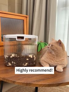 5/10/15kg Capacity Airtight Food Storage Container Clear Pet Kitchen Organization Home Use Box Durable Food Grade Material