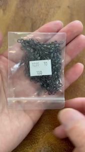 100pcs Carbon Steel Fishing Connector Pin Bearing Rolling Swivel Stainless Steel with Snap Fishhook Lure Tackle Tools