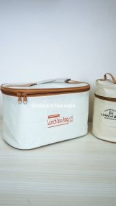 Sinda Kotak Makan Portable Tahan Panas / Container Sealed Round Stainless Lunch Box Tahan Bocor / kotak makan 1 set premium