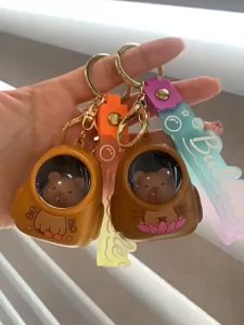 Cute Doll Keychain Girls Backpack Pendant Cartoon Animation Animal Car Key Doll Keychain Luggage Accessories