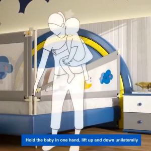 Bed Fence for Baby Queen/king Size Anti-Fall Height adjustable Safety Bed Guard Bed Rails for Baby