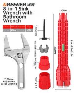 GREENER | Multipurpose Short-handle Large Opening Faucet Wrench