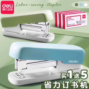 Deli TA301 Large Size Student Stapler High Aesthetic Value Macaron Stapler Includes Staple Remover Business Stationery