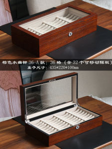 High-End Wooden Jewelry Box Bracelet Storage Display Case 12 Slots Multifunctional Bead Storage Case for Fashion Accessories