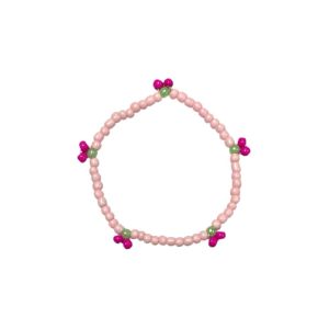 Pink Berry Beads Bracelet Elastic Gelang Elastis Buah Berry Pinky Pinkish Cherry