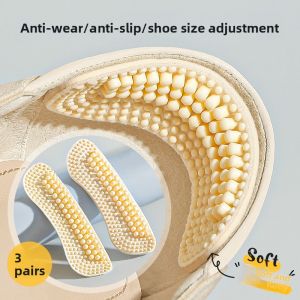 4D Silicone Heel Pads Anti-Fall Off Anti-Wear Womens Shoes