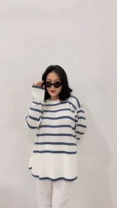 Haru Blouse Oversize Rajut Wanita Korea Style