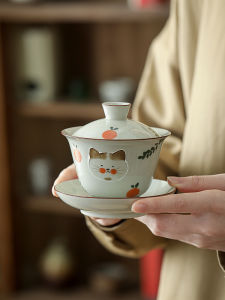 ชานมเซรามิกวาดด้วยมือพร้อมฝา ถ้วยสำหรับตีน้ำชา ถ้วยเซรามิกสำหรับตีน้ำชาแบบไม่ร้อน ชุดเครื่องดื่มน้ำชาสำหรับผู้หญิงที่หรูหรา