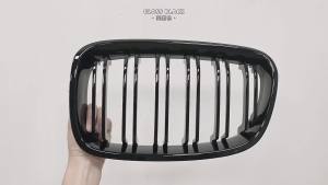 Car Glossy Black Grill Front Kidney Grille For BMW 1 Series F20 F21 11-14 Selected Dual Slats Double Line Grills