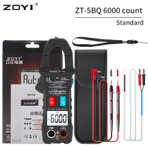 Máy Đo Kẹp Bluetooth Kỹ Thuật Số ZOYI 5BQ 6000 Đếm True RMS Đo Điện Áp DC/AC Tần Số Hz Điện Dung Điện Trở Ohm
