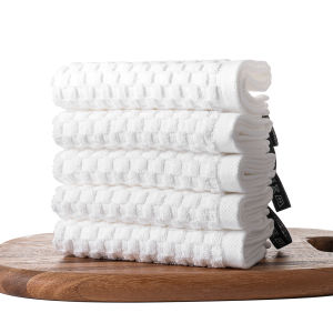 Thickened Absorbent Pure Cotton Small Square Towel Bar Counter Cleaning Cloth Kindergarten Hand Towel Restaurant Quantity Pack