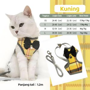 ROMPI HARNESS + DASI KUPU KUPU MODIS UNTUK KUCING & ANJING 《SIZE MESIUM》
