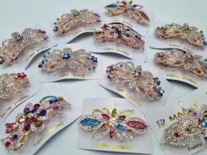 Kẹp tóc đính đá nhiều mầu sắc cao cấp mẫu mã rất đẹp thời trang cho nữ ( ảnh thật )
