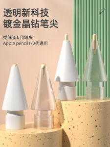 SRIMOON Gold Plated Needle Tip Pen Head for Apple Pencil iPad Generation 2 pro Paper Film Anti-Slip First Generation Wear Resistant Apple Metal Pen Tip