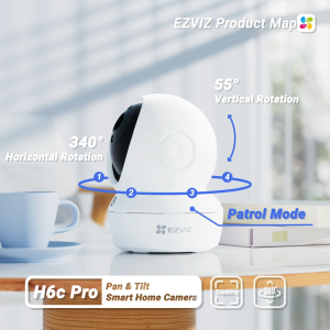 EZVIZ H6C G1 Pan & Tilt Smart Home Camera (1080P)