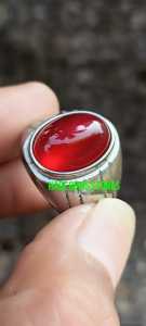 Cincin batu red baron Pacitan dim ( 14mmx10mm )
