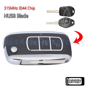 Upgraded Flip Key Remote Fob 315MHz / 433MHz ID44 Chip for BMW E36 E38 E39 E46 E53 E60 E61 E81 X3 X5 Z3 Z4 EWS System LX8 FZV