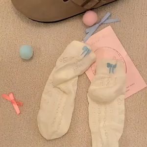 Kaos Kaki Pita Bordir Tumit Kaus Kaki Wanita Kaos Kaki Perahu Tak Terlihat Putih Jepang Trendi Tipis Musim Panas Grosir