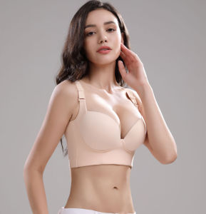 Bra For Women Plus Size Push-Up 32-50AB/CDE Cup Anti-Sagging Full Coverage Bra No steel ring