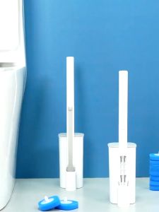 พรีเมี่ยม ที่ขัดห้องน้ำ พร้อมแผ่นน้ำยา แปรงชักโครก ลดกลิ่น สิ่งสกปรก