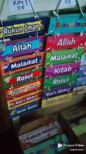 Abani Hiasan Dinding Islami Rukun Iman Dekorasi Dinding Poster Edukasi Anak Rukun Iman