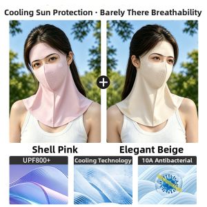 KEKESHANGJIA | Anti-UV Face Mask with Neck Protection Breathable Ice-Silk