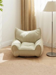 Modern Minimalist Bedroom Balcony Tatami Bean Bag Chair Lazy Sofa Single Person Small Couch Chair next to Bed Childrens Furniture