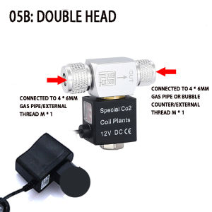 ZRDR | ZRDR Aquarium Co2 Solenoid Valve Regulator 110V-220V Low Temperature Co2 Aquarium Fish Tank Electric Magnetic Valve EU US DC12V
