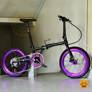 ⚫️🟣 Folding Bike Fnhon Gust 20” • 𝗠𝗥𝗧/𝗕𝘂𝘀-𝗙𝗿𝗶𝗲𝗻𝗱𝗹𝘆 Shimano 9s 𝗙𝗿𝗲𝗲𝗯𝗶𝗲𝘀 Litepro 𝗟𝗶𝗴𝗵𝘁𝘄𝗲𝗶𝗴𝗵𝘁 Matte Black Hydraulic Brake City Commuter Foldable Bicycle