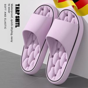 MONLEYTA | Womens Bathroom Slippers Quick Dry Anti-Slip Indoor Home Bath Special EVA Slippers Comfortable Breathable Slip-On Summer Sandals