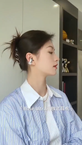 B1T2 Bluetooth 5.3 Ear Clip Earbuds On Headphone OWS TWS True Wireless Earphone HiFi Sound Stereo Noise Reduction Headset Sports Long Standby Waterproof Gaming Running Fitness Headset With Mic Ear Hook Earbud For Xiaomi IPhone Huawi Samsung Smartphone