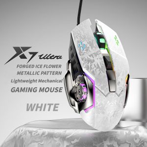 NexusClick 2026 New Wired Gaming Mouse 6 Buttons RGB Colorful Lighting 7200 DPI Ergonomic Mice for PC Computer Mac iOS Office G