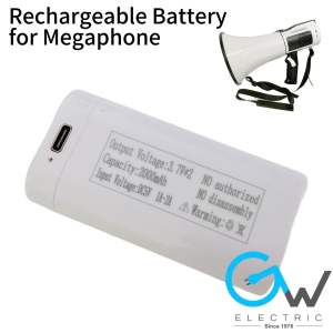 GW Acoustic High Power Megaphone Loud Speaker Pembesar Suara Hailer w USB/Bluetooth & Rechargeable Battery