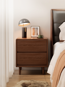 ZHUSHANXIA | Solid Wood Small Storage Nightstand