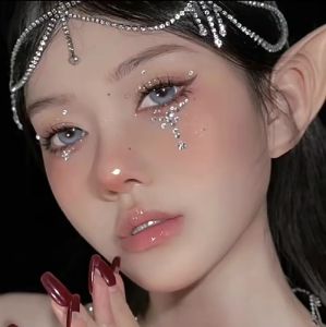 good 999 Childrens makeup facial stickers diamond stage makeup sparkling diamond stickers eye makeup accessories