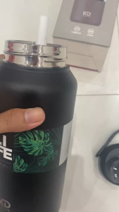 Bình giữ nhiệt 1300ml có ống hút tiện lơi bình nước thể thao inox 304 cao cấp