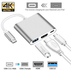 KuoLi | USB-C to HDMI and USB 3.0 Adapter
