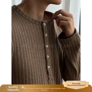 OUMULONG | Cool Breathable UV-Protective Mens Long Sleeve T-Shirt