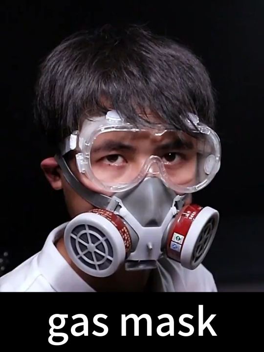 gas mask for chemical poison respirator mask with filter Spray paint ...