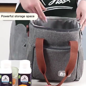 Waterproof Thermal Picnic Cooler Bag Portable Handheld Crossbody Insulated Food Storage Bag Travel Essential