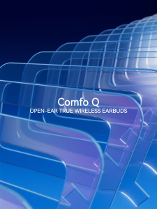 EDIFIER Comfo Q Open-ear True Wireless Earbuds Bluetooth V5.4 32hrs Playtime Wearing Detection IP56 Multipoint Connection AI Algorithm Smart Audio Channel Detection Support APP