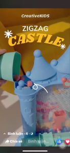 Đồ chơi máy Game hứng bi - máy hứng đậu hình lâu đài kèm vô lăng ô tô chuyển động có đèn có nhạc cho trẻ em