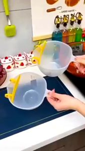 ☀Am888� ถ้วยตวง 1 ลิตร พร้อมสเกลในตัว และแผ่นกรอง สำหรับทำอาหาร พร้อมส่ง